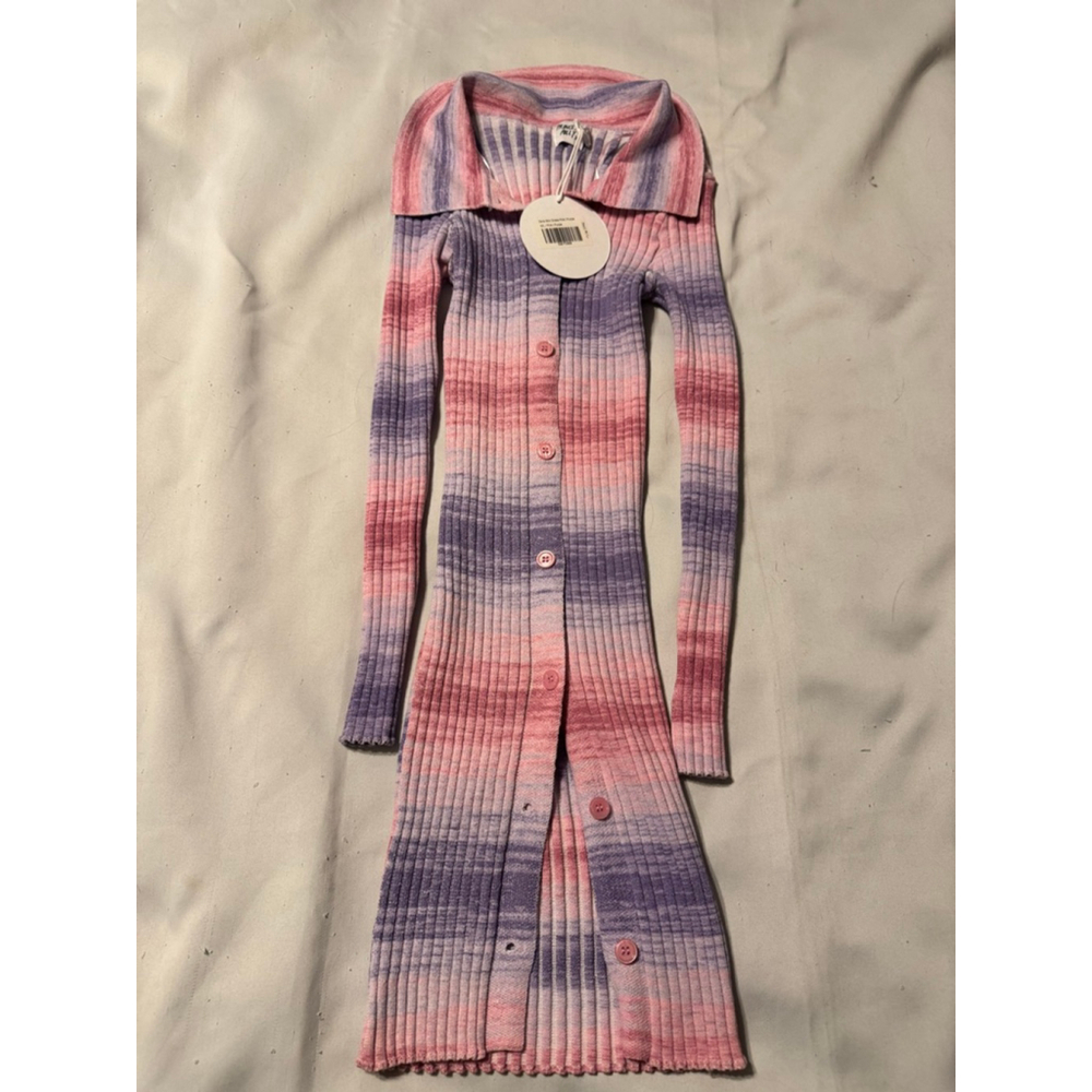 Princess Polly Zana Pink Purple Ribbed Mini Dress NWT Size Medium - Picture 9 of 9